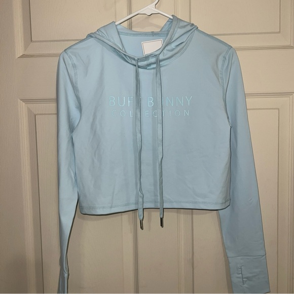 BuffBunny Light Blue Crop Top - Picture 5 of 5